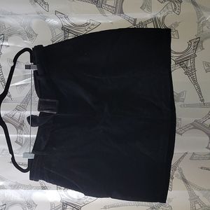 Tamnoon black corduroy mini skirt with belt